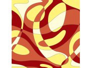 Fototapeta Červenožlutý kreslený abstrakt L-390 | 220x220 cm Fototapety