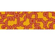 Fototapeta Červená písmena M-354 | 330x110 cm Fototapety