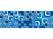 Fototapeta Modré čtverečky M-357 | 330x110 cm Fototapety
