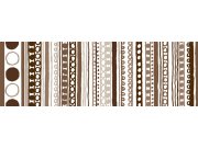 Fototapeta Hnědobílý vzor M-372 | 330x110 cm Fototapety