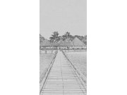 Fototapeta Molo šedá malba S-308 | 110x220 cm Fototapety