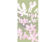 Fototapeta Růžová květina S-338 | 110x220 cm Fototapety