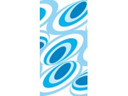 Fototapeta Modré oválky S-365 | 110x220 cm Fototapety