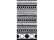 Fototapeta Černý vzor S-396 | 110x220 cm Fototapety