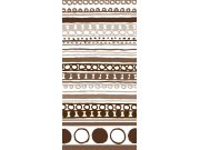 Fototapeta Hnědý vzor S-397 | 110x220 cm Fototapety