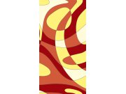 Fototapeta Kreslený červený abstrakt S-415 | 110x220 cm Fototapety