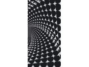 Fototapeta Černobílý 3D abstrakt S-425 | 110x220 cm Fototapety