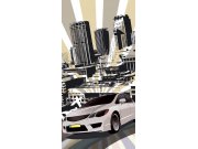 Fototapeta Šedé auto S-431 | 110x220 cm Fototapety