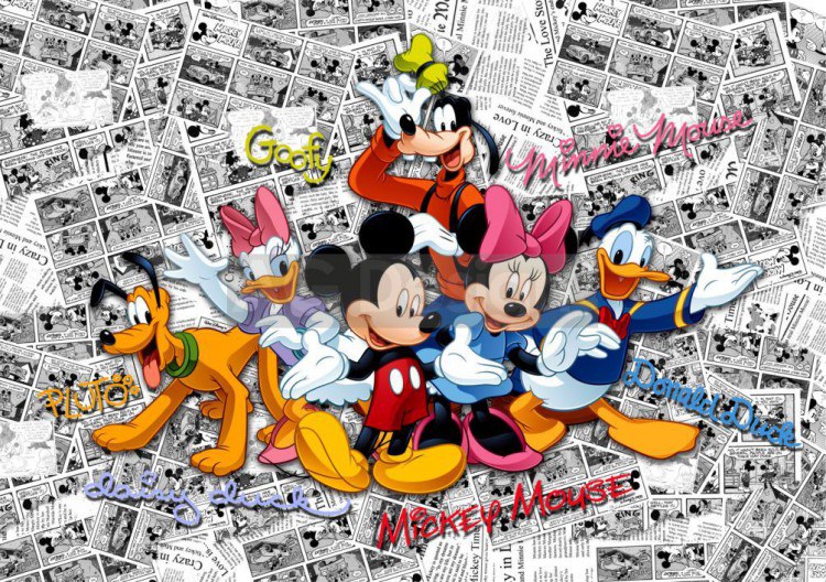 Fototapeta AG Mickey Mouse FTDS-2225 | 360x254 cm - Fototapety