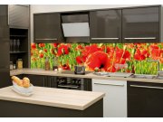 Fototapeta na kuchyňskou linku Červené vlčí máky KI-260-028 Fototapety