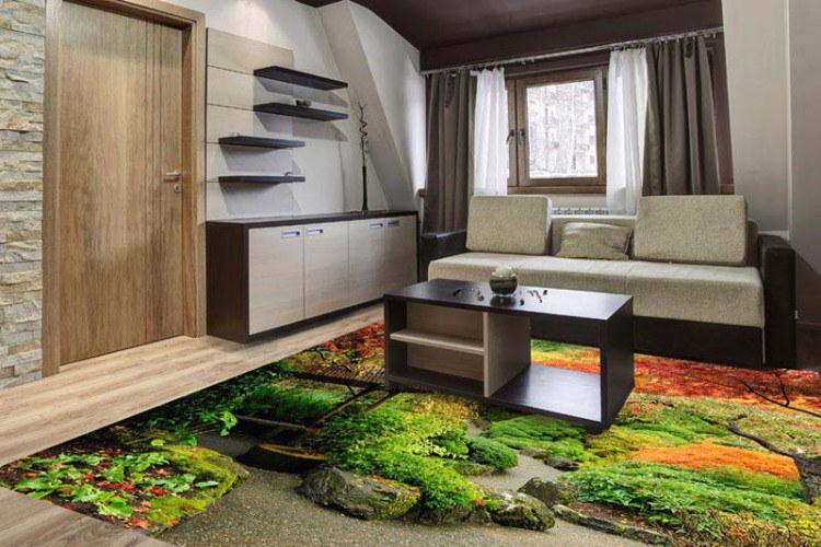 Samolepicí Fototapeta na podlahu Japonská zahrada FL-170-026 - Fototapety