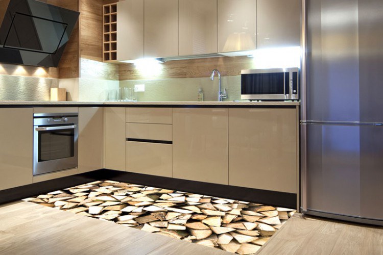 Samolepicí Fototapeta na podlahu Dříví FL-85-019 - Fototapety