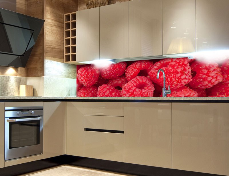 Samolepicí Fototapeta do kuchyně Raspberry KI-180-004 - Fototapety