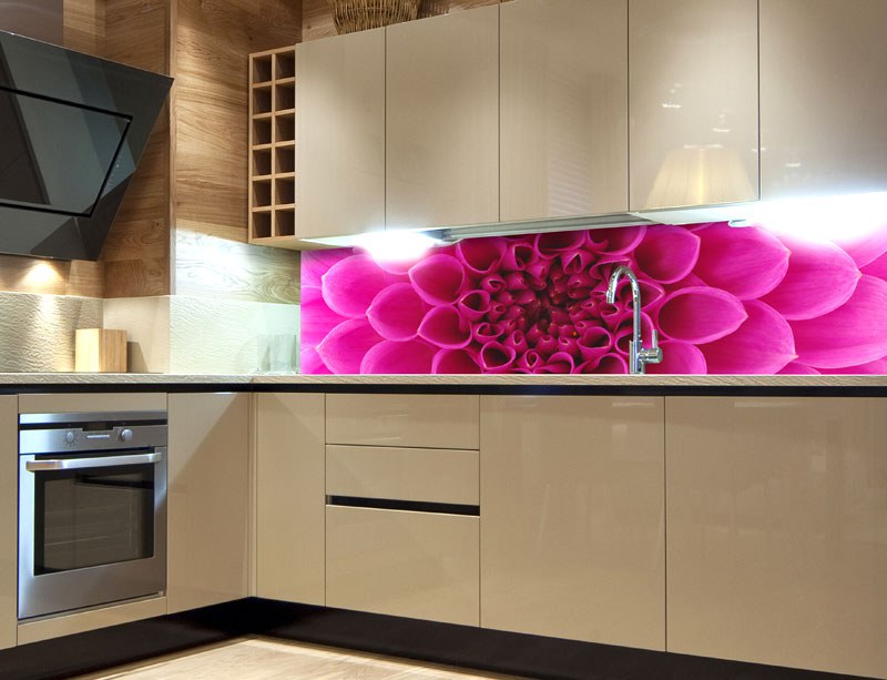 Fototapeta do kuchyně Růžová jiřina KI-260-049 - Fototapety