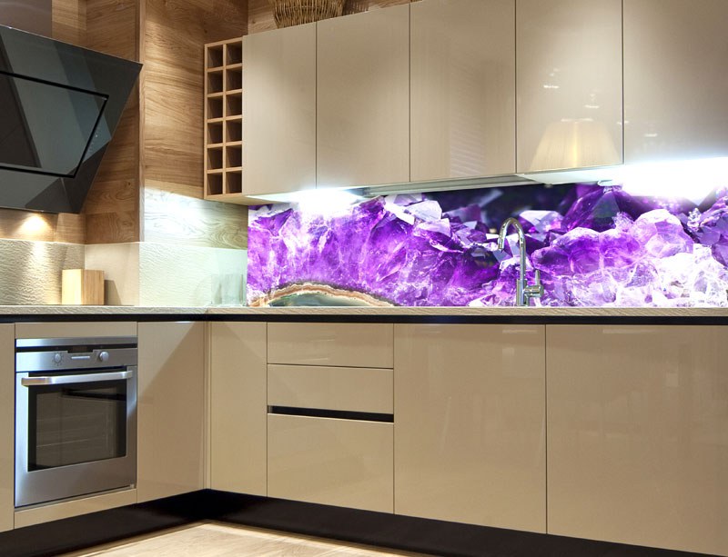 Samolepicí Fototapeta do kuchyně Amethyst KI-180-065