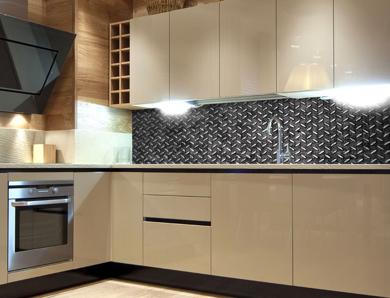 Samolepicí Fototapeta do kuchyně Metal Platform KI-180-068 - Fototapety