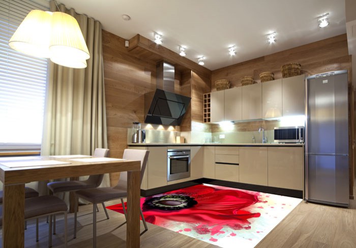 Samolepicí Fototapeta na podlahu Vlčí mák FL-170-006 - Fototapety