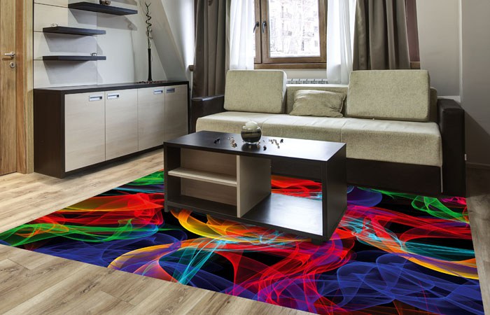 Samolepicí Fototapeta na podlahu Barevné linky FL-170-018 - Fototapety