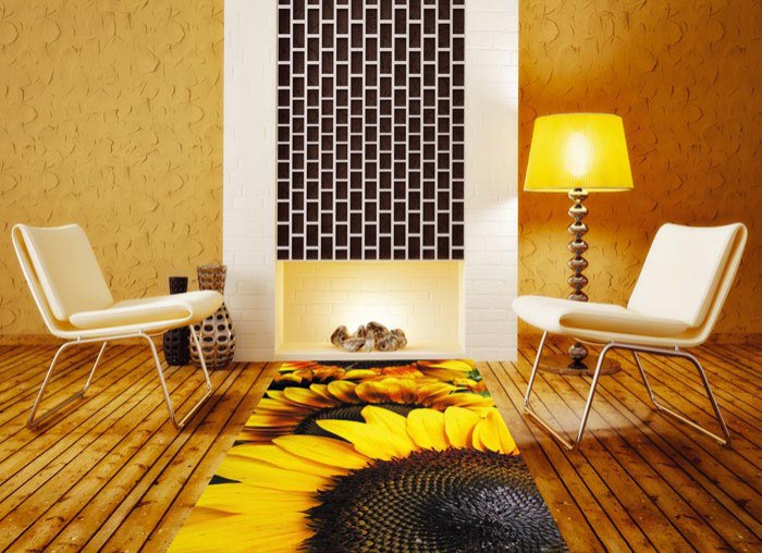 Samolepicí Fototapeta na podlahu Slunečnice FL-85-005 - Fototapety