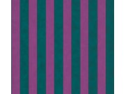 Tapeta Etro pruhy fialovo zelené 517743 Rasch