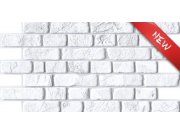 3D obkladový PVC panel bílá cihlová zeď D0025 3D obkladové panely