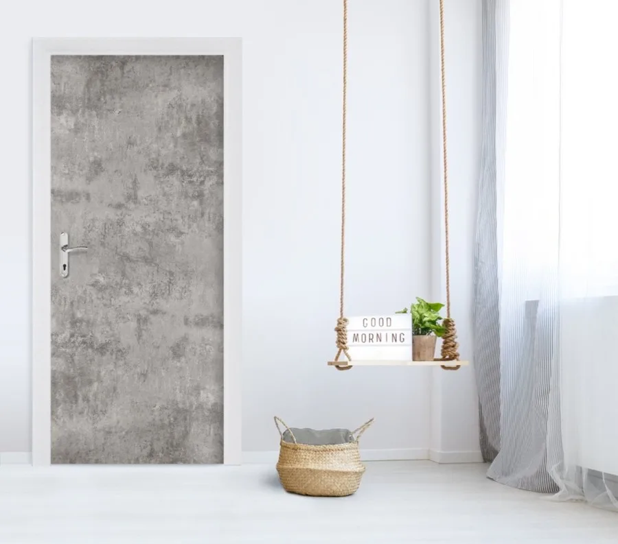 Tapety samolepící - Samolepící fólie na dveře beton šedý 99-6295 | 1 m x 90 cm Samolepící fólie na dveře beton šedý 99-6295 | 1 m x 90 cm - Tapety samolepící