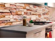 Samolepicí Fototapeta do kuchyně - Kamenná zeď KI-180-088 | 180x60 cm Fototapety