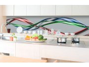 Samolepicí Fototapeta do kuchyně - Třpytící se vlna KI-180-093 | 180x60 cm Fototapety