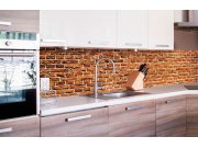 Samolepicí Fototapeta do kuchyně - Stará cihla KI-260-087 | 260x60 cm Fototapety