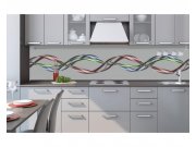 Samolepicí Fototapeta do kuchyně - Třpytící se vlna KI-260-093 | 260x60 cm Fototapety