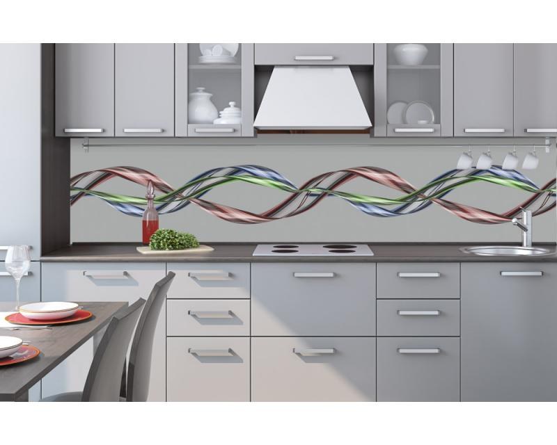 Samolepicí Fototapeta do kuchyně - Třpytící se vlna KI-260-093 | 260x60 cm - Fototapety