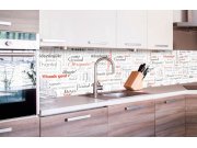 Samolepicí Fototapeta do kuchyně - Nápisy děkuji KI-260-094 | 260x60 cm Fototapety