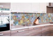 Samolepicí Fototapeta do kuchyně - Portugalské kachličky KI-260-097 | 260x60 cm Fototapety