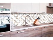 Samolepicí Fototapeta do kuchyně - Hnědé okvětní lístky KI-260-099 | 260x60 cm Fototapety