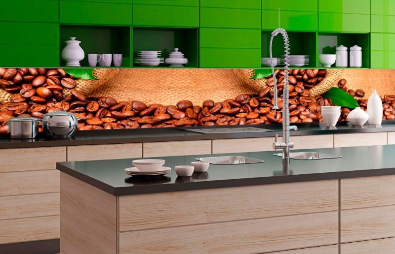 Samolepicí Fototapeta do kuchyně - Káva KI-350-006 | 350x60 cm Samolepicí Fototapeta do kuchyně - Káva KI-350-006 | 350x60 cm