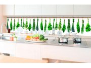 Samolepicí Fototapeta do kuchyně - Bylinky KI-350-007 | 350x60 cm Fototapety