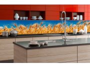 Samolepicí Fototapeta do kuchyně - Pole pšenice KI-350-011 | 350x60 cm Fototapety