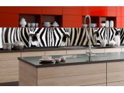 Samolepicí Fototapeta do kuchyně - Zebra KI-350-016 | 350x60 cm Fototapety