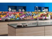 Samolepicí Fototapeta do kuchyně - Graffiti KI-350-020 | 350x60 cm Fototapety