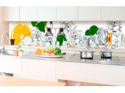 Samolepicí Fototapeta do kuchyně - Citrón a led KI-350-023 | 350x60 cm Fototapety