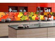 Samolepicí Fototapeta do kuchyně - Listy KI-350-027 | 350x60 cm Fototapety