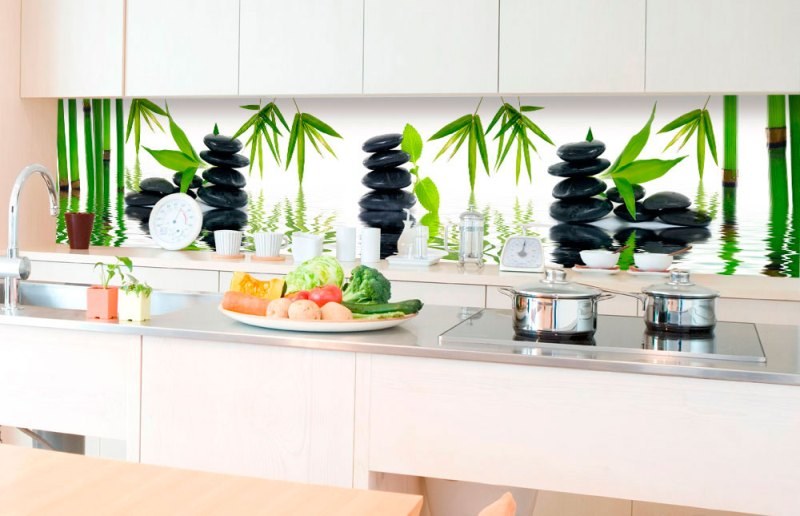 Samolepicí Fototapeta do kuchyně - Kameny Zen KI-350-032 | 350x60 cm - Fototapety