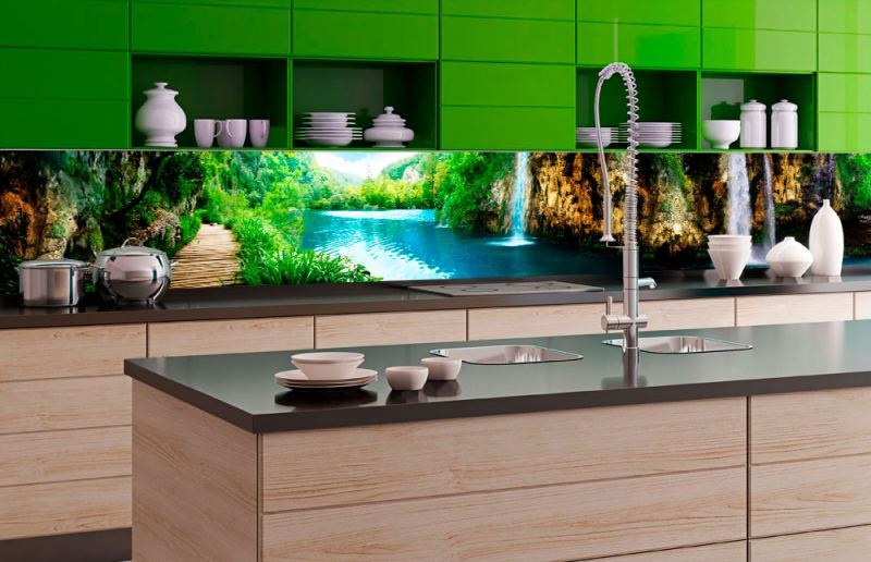 Samolepicí Fototapeta do kuchyně - Relax v lese KI-350-034 | 350x60 cm - Fototapety