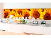 Samolepicí Fototapeta do kuchyně - Slunečnice KI-350-051 | 350x60 cm Fototapety