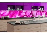 Samolepicí Fototapeta do kuchyně - fialová okvětní lístky KI-350-055 | 350x60 cm Fototapety