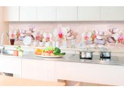 Samolepicí Fototapeta do kuchyně - Zahrada Zen KI-350-057 | 350x60 cm Fototapety