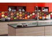 Samolepicí Fototapeta do kuchyně - Misky s kořením KI-350-075 | 350x60 cm Fototapety