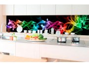 Samolepicí Fototapeta do kuchyně - Černý kouř KI-350-081 | 350x60 cm Fototapety