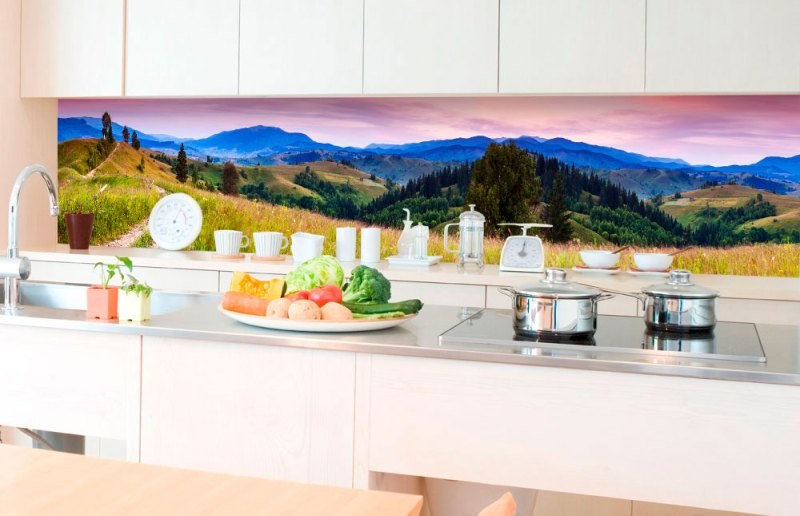 Samolepicí Fototapeta do kuchyně - Příroda s červánky KI-350-082 | 350x60 cm Samolepicí Fototapeta do kuchyně - Příroda s červánky KI-350-082 | 350x60 cm