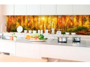 Samolepicí Fototapeta do kuchyně - Slunečný les KI-350-084 | 350x60 cm Fototapety